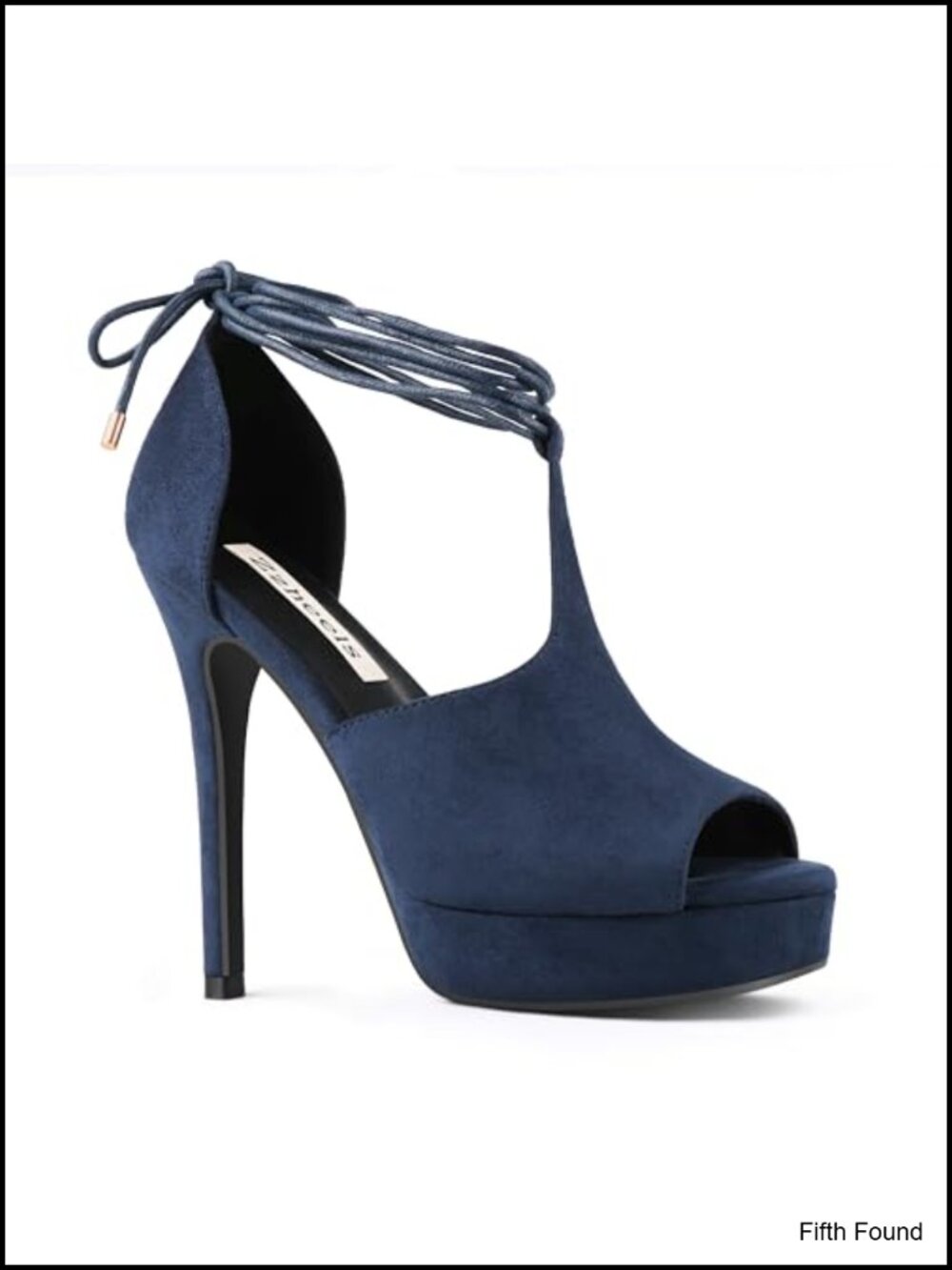 Peep Toe Platform High Heel Sandals T-Strap Lace Up Ankle Stiletto Heels Dress